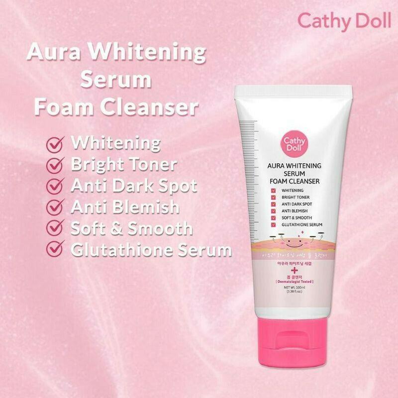 Cathy Doll Aura Whiten Bright Serum Foam Cleanser 100 g