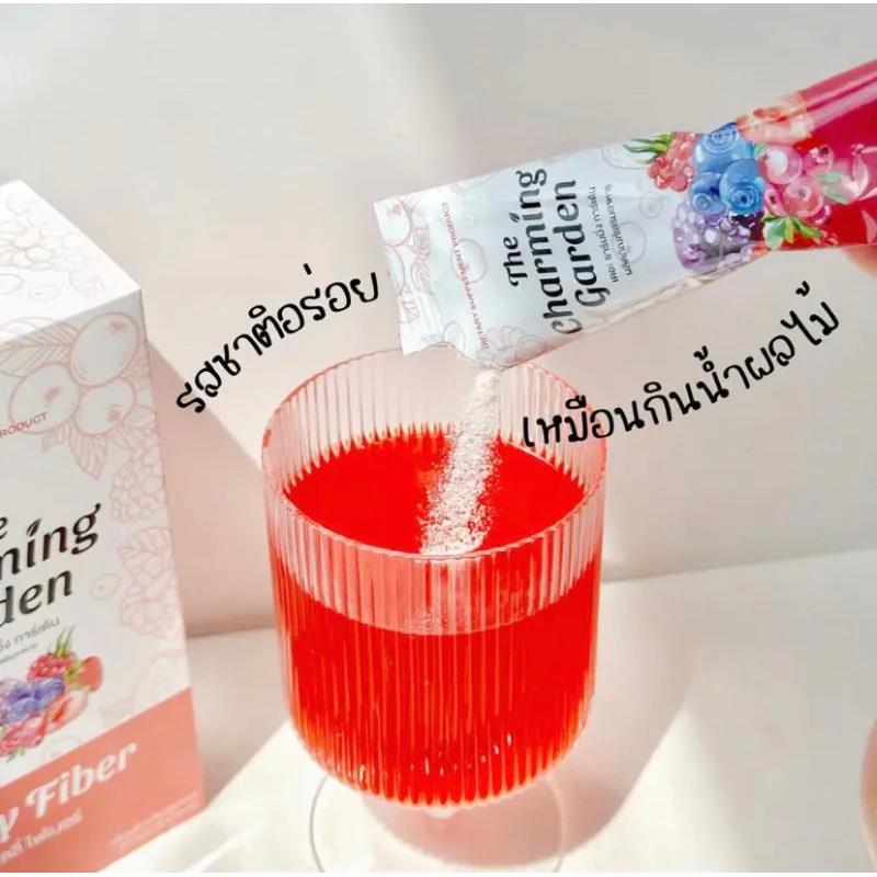 The Charming Garden - Fibre En Gelée Pour Perte De Poids - Saveur Mix Berry - 6 Sachets