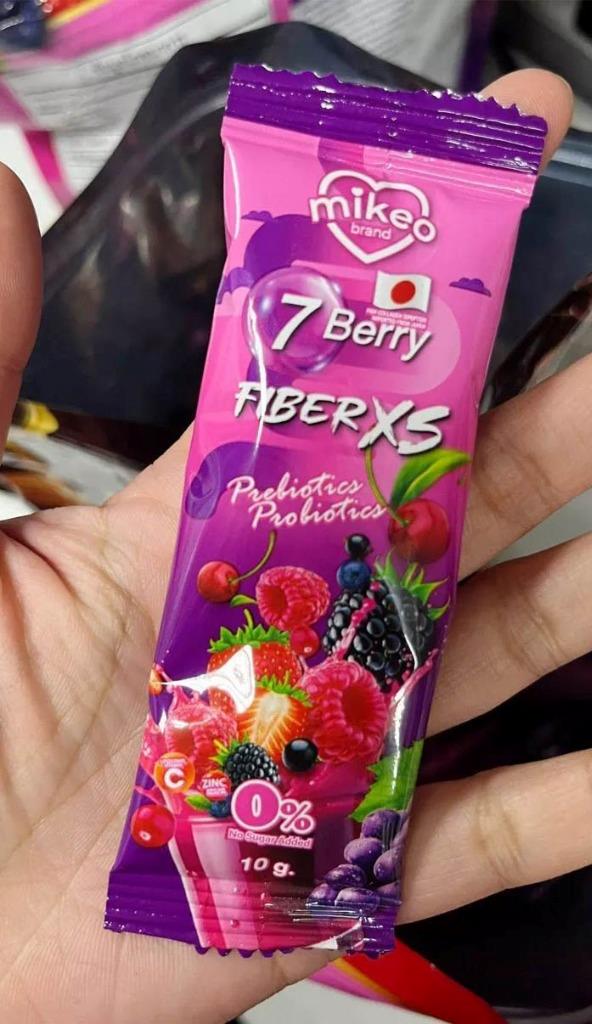 Mikeo Fiber XS Plus Berry Zinc 7 Berry Prebiotic Probiotic Drink