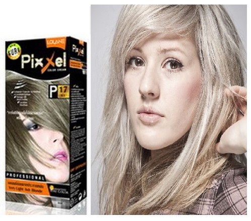 Lolane Pixxel Hair Color Permanent Hair Cream Dye Ash Blonde P17