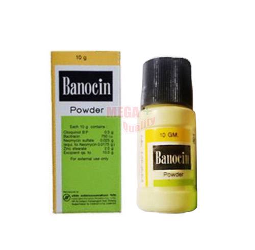 Banocin Antibiotic Bacitracin Neomycin Face Powder Acne Vulgaris ...