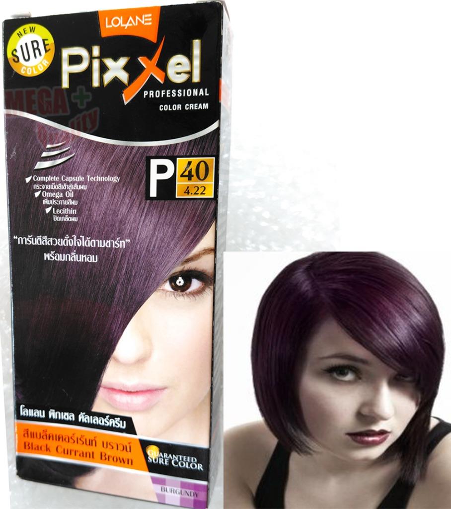 Details About Lolane Pixxel Hair Permanent Dye Color Cream Various Colors P40 Burgundy
