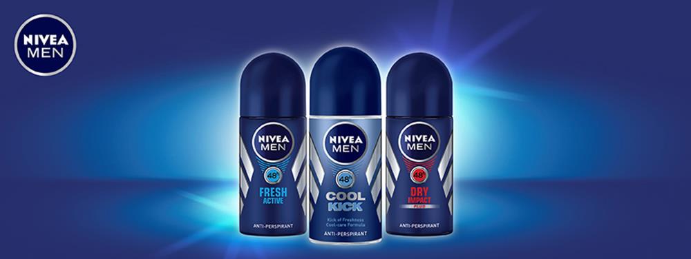 25ml. Nivea For Men Roll-on DRY IMPACT Plus Deodorant 48h Anti