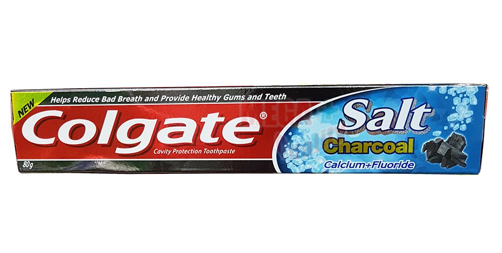 Colgate Salt Charcoal Calcium Fluoride Toothpaste Healthy Gums White