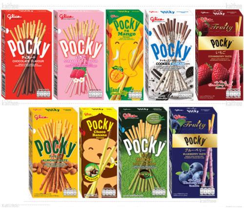 Glico Pocky Japanese Biscuit Stick Coated 9 Flavour Lot Chocolate Almond Etc Ebay
