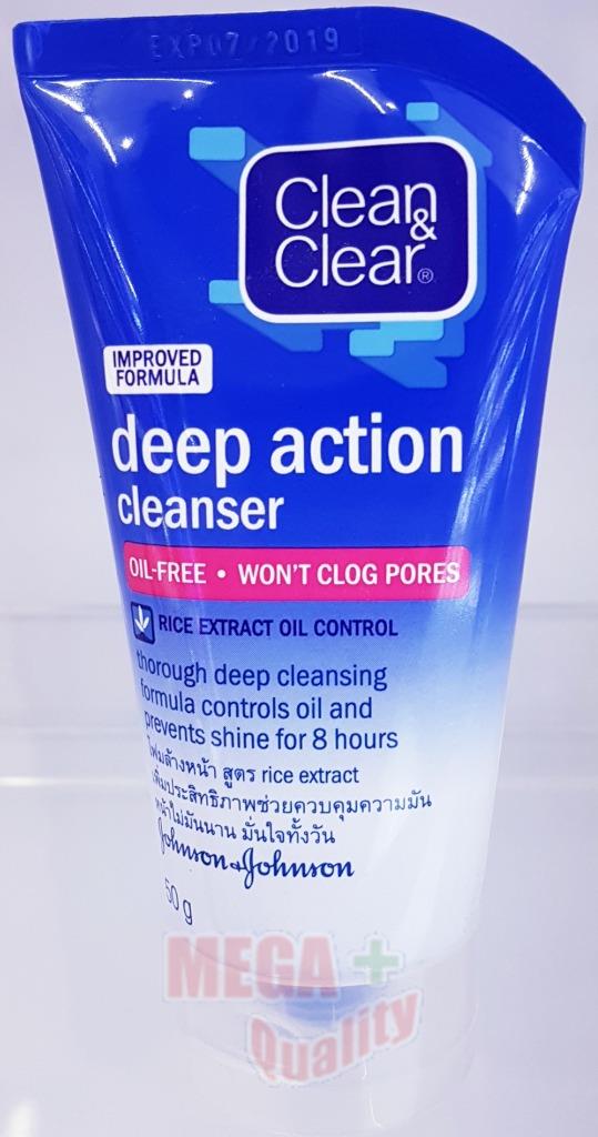 50g Clean And Clear Deep Action Rice Extract Oil Control Facial Cleanser Foam Ebay