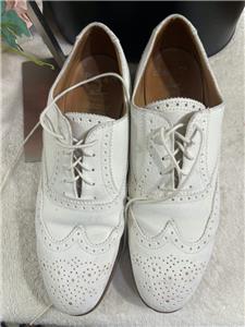 Pearl & Co. Brooks Brothers Men’s BROGUE WHITE SIZE 7.5D (mens 800 Brooks Brothers White Dress Shoes for Men for sale | eBay main image 4
