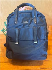 Tumi Epsom Convertible Backpack in Blue & Silver Hardware Tumi Convertible Bags & Handbags for Women for sale | eBay main image 2