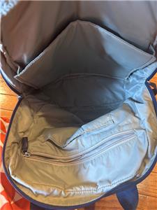Tumi Epsom Convertible Backpack in Blue & Silver Hardware 