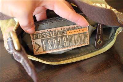 Fossil Cloth Multicolor Zip Crossbody Shoulder Bag Purse medium (pu900 | eBay