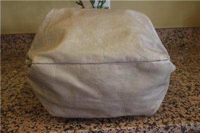 MS. BY MARTINE SITBON Light Grey Patent Leather Tote Shoulder Bag (190 | eBay