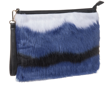 Las Black Faux Fur Handbags Confederated Tribes Of The Las Black Faux Fur Handbags