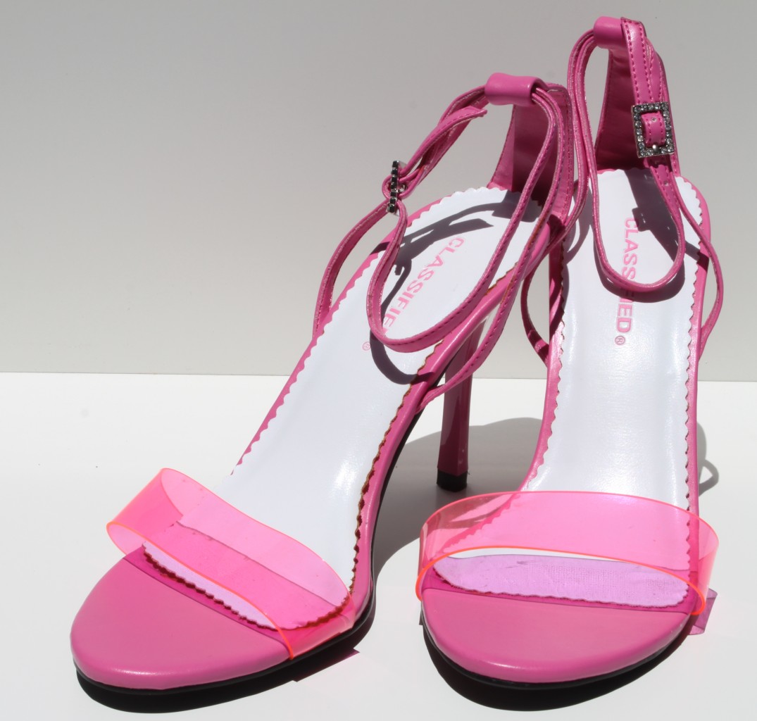 Classified Pink Slingback High Heel Sandals Womens Shoes (Reatail $50)