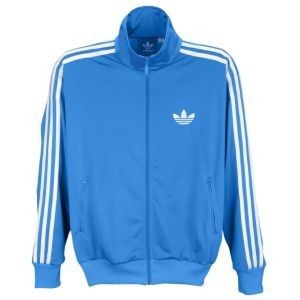 New Light Blue Adidas Originals Firebird Track Mens Top Jacket (Retail $68)