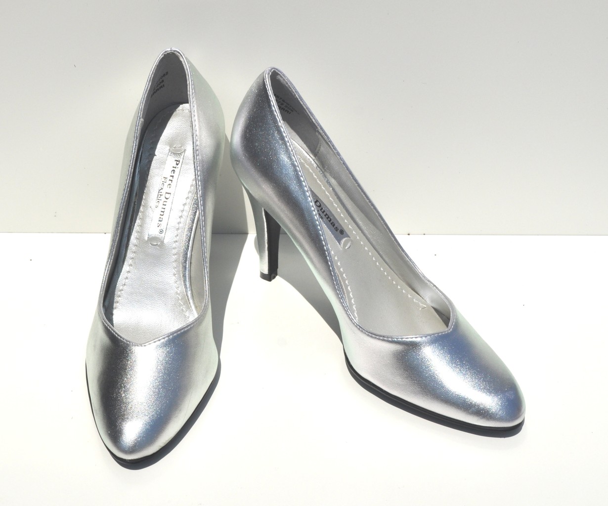 Pierre Dumas Silver Sexy High Heel Women Shoes #1141 (Retail $78) | eBay