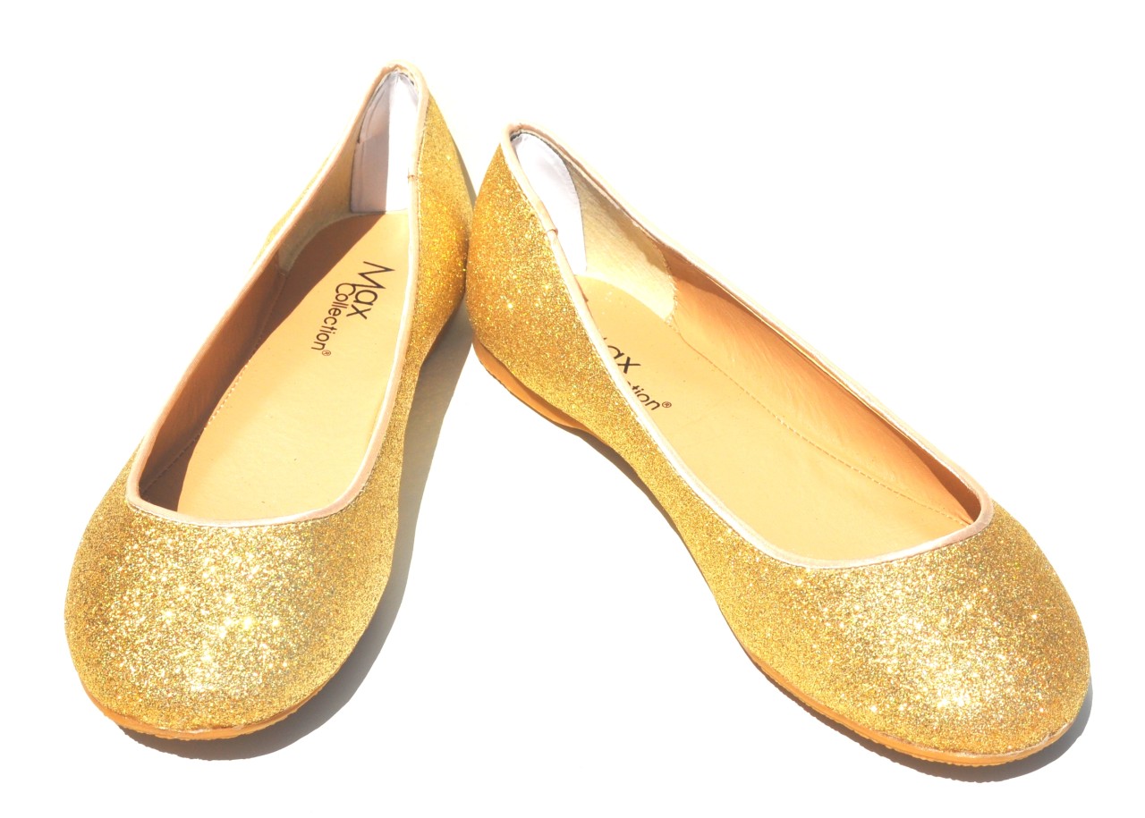 Max Collection Womens Gold Flat Sneakers Shoes (Retail $48) | eBay