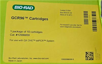 NEW BIO-RAD GCR96 1 CASE OF 10 CARTRIDGES 12006859 QX ONE DDPCR