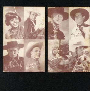 2 Old Arcade Cards Western Movie Stars 1940-50 | eBay