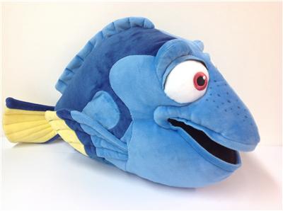 disney store dory fish plush nemo friend blue 17" new with tags