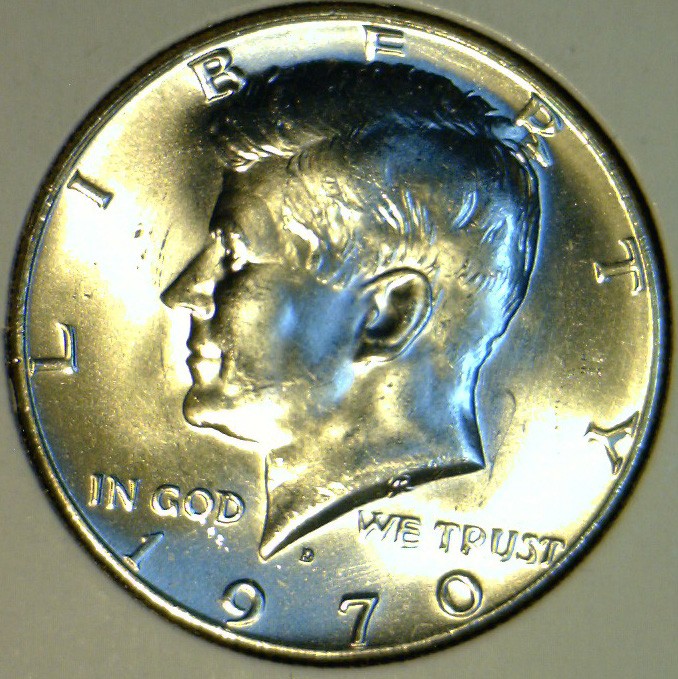 kennedy silver half dollar from fresh mint set only made in