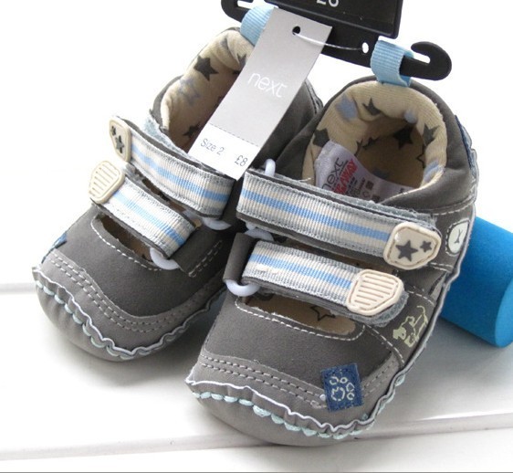Wide & Extra Wide CHiU Chu with Double Strap Baby Boys & Girls Blue Booties-9-15 Months(C02-Star-Blue-4)