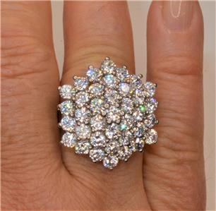 NWT Stamped JF 925 Sterling Clear Crystals HEXAGONAL Shape