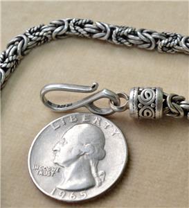 Signed BA 925 Indonesia Sterling Silver Bali Links 8 1/2