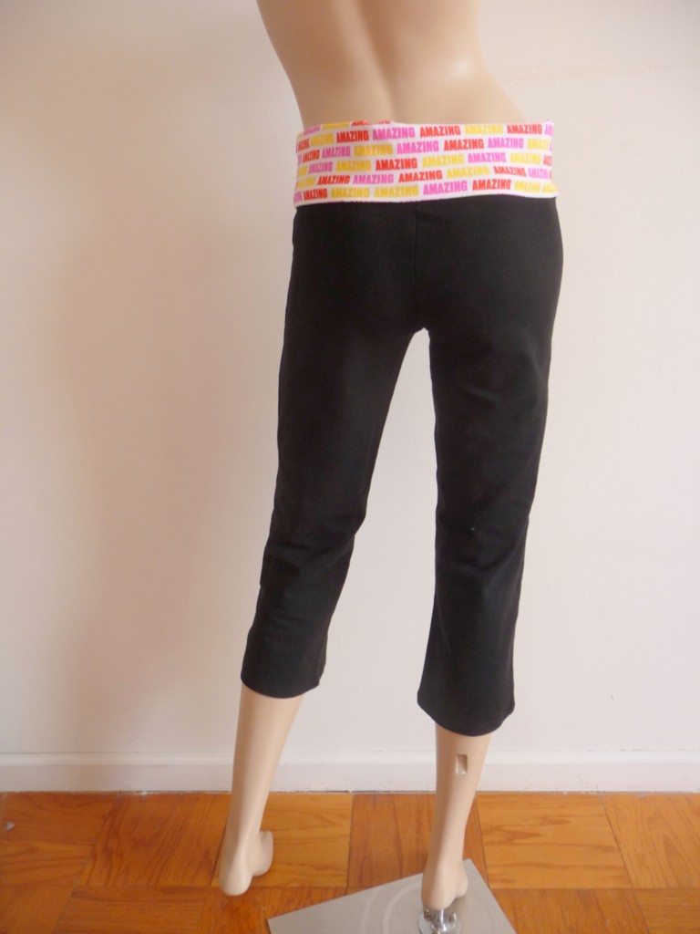 Victorias Secret Pink Fold Over Yoga Pants Capri S/P | eBay