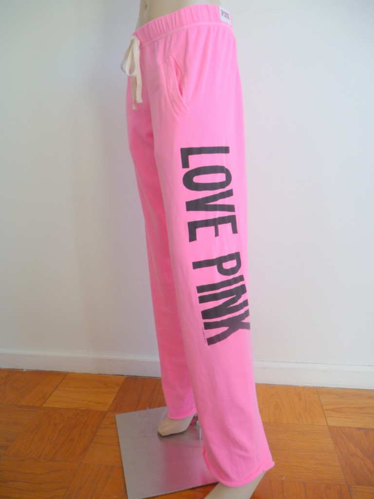 NWT Victorias Secret LOVE PINK Boyfriend Sweat Pants S | eBay