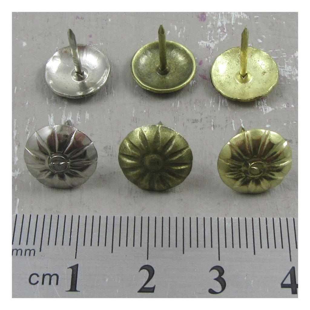 25 HAMMERED NAIL//STUDS//TACKS UPHOLSTERY SUPPLIES