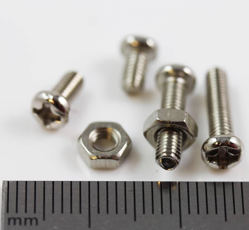 M3 BZP PAN HEAD BOLTS STEEL MACHINE SCREWS & NUTS 3mm x 5mm 6mm 10mm