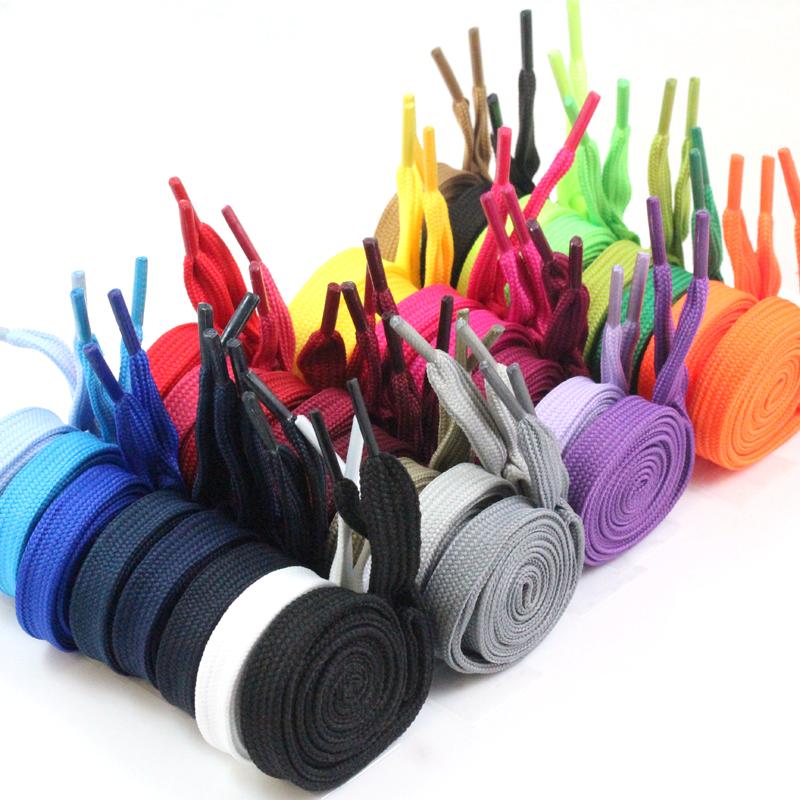 12mm FLAT WIDE SHOE LACES *31 COLOURS & 6 SIZES* TRAINERS SNEAKER WORK ...