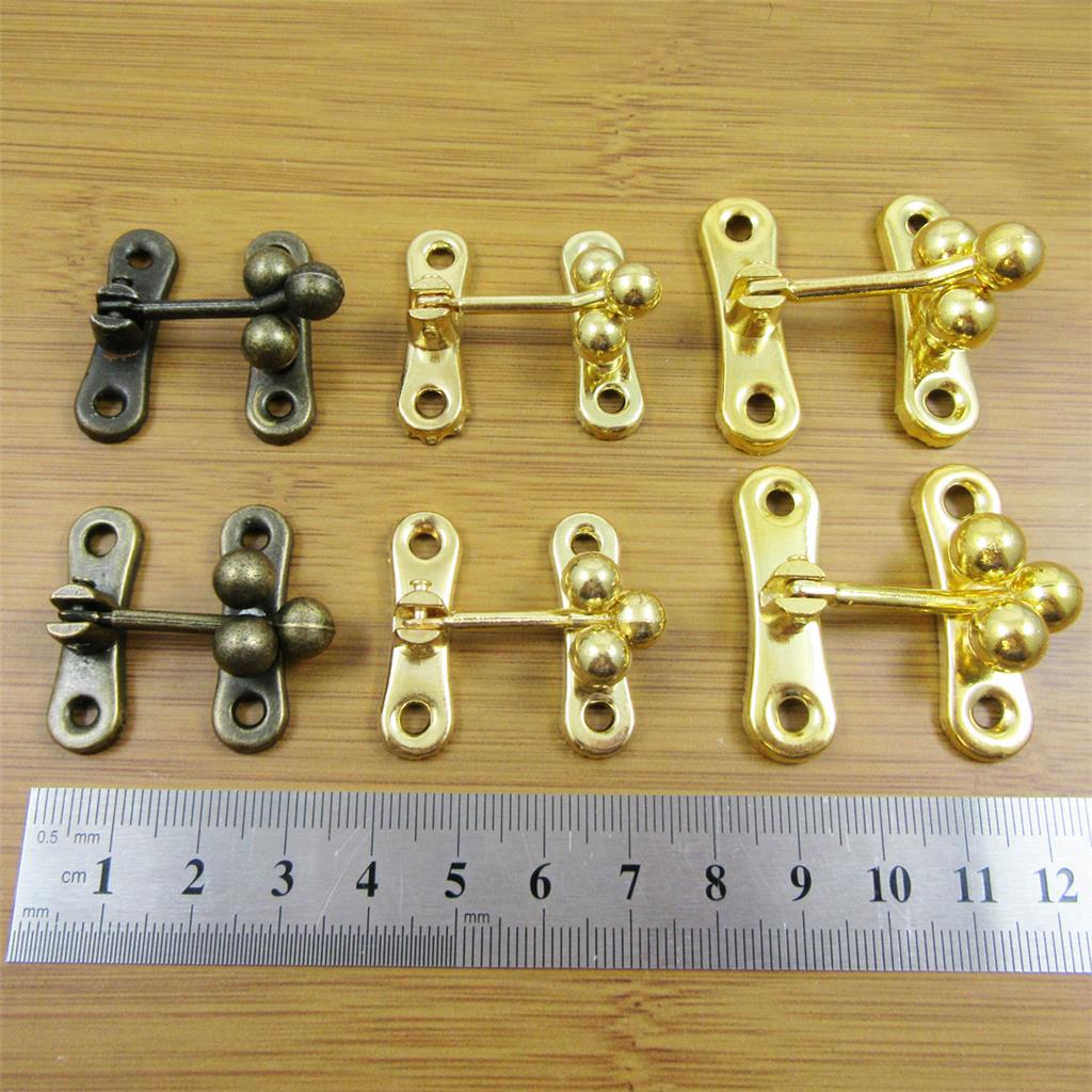 2 x JEWELLERY BOX LATCH CATCH 32mm / 40mm *2 COLOURS TRINKET CLOSURE