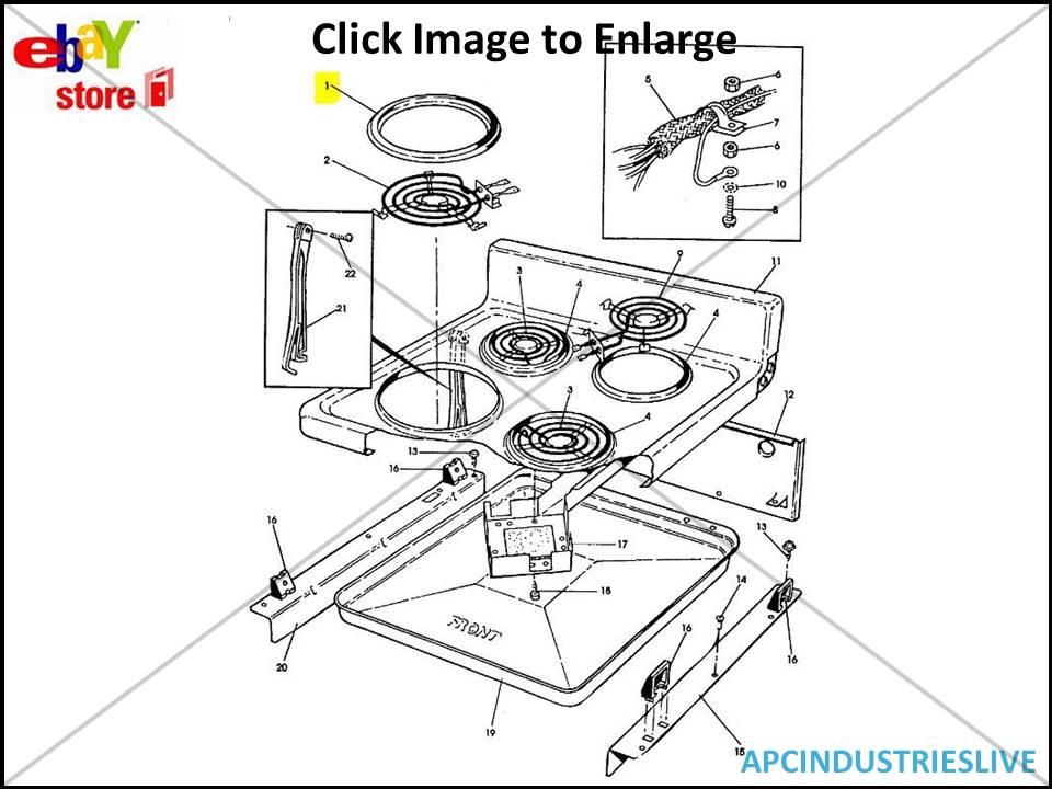 GENUINE WESTINGHOUSE SIMPSON COOKTOP TRIM RING LARGE PART TR01 eBay