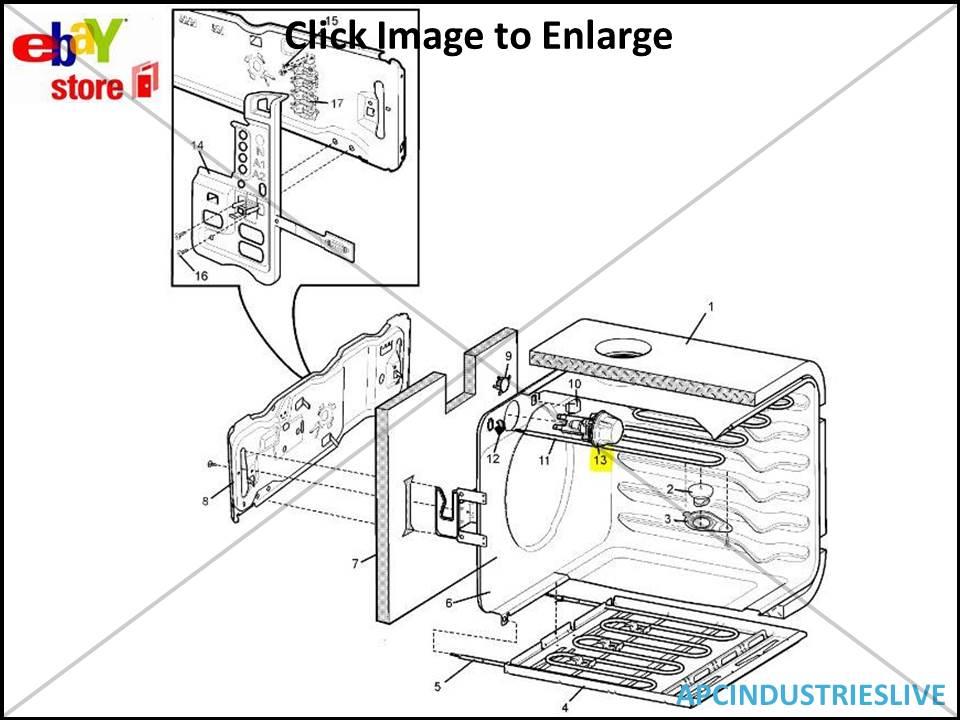 GENUINE CHEF SIMPSON WESTINGHOUSE OVEN LIGHT ASSEMBLY 389079324