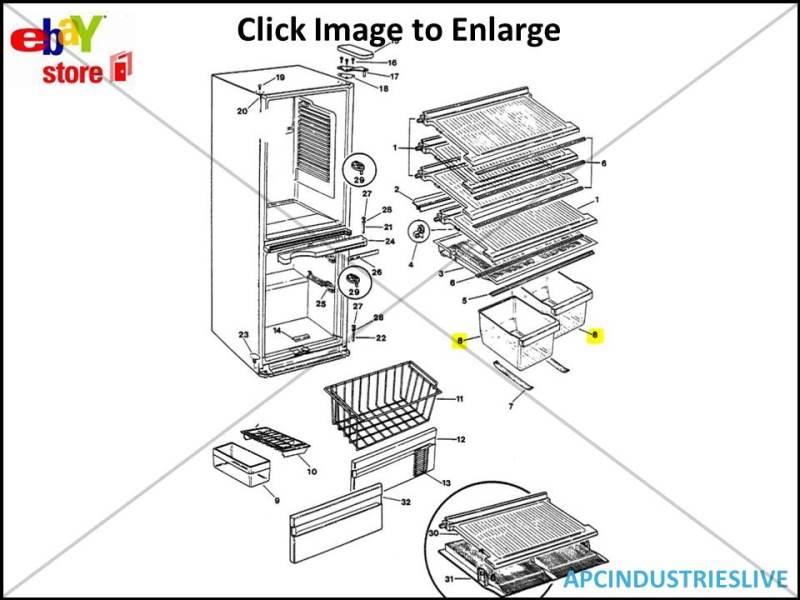 GENUINE FISHER & PAYKEL REFRIGERATOR CRISPER BIN U/D MEDIUM E402B E422B