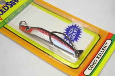 Silver Horde Gold Star Coho Killer UV Red/Black Edge Nasty Boy Fishing ...