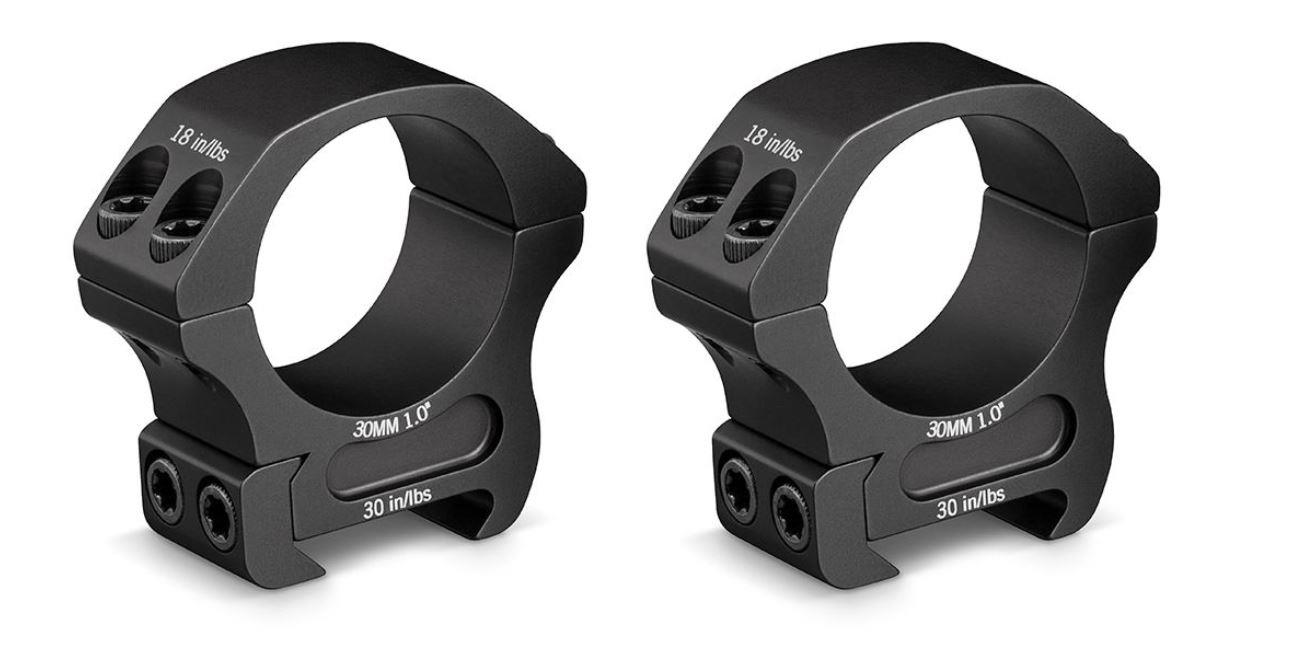 Vortex Pro Rings 30mm Medium Weaver/Picatinny Base Rifle Scope Mounts