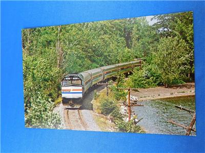 The Adirondack Postcard Amtraks Montreal New York Train Railway Railroad Ebay