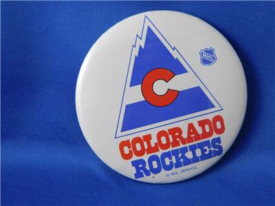 Colorado Rockies Nhl Hockey Team Vintage Button Fan Souvenir Collector Pin Back Ebay