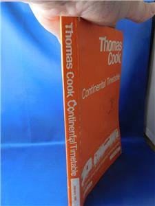 THOMAS COOK CONTINENTAL TIMETABLE JAN 1982 RAILWAY LOCAL SHIPPING