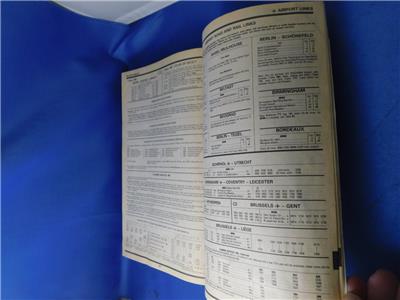 THOMAS COOK CONTINENTAL TIMETABLE JAN 1982 RAILWAY LOCAL SHIPPING