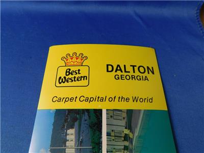 BEST WESTERN INN HOTEL DALTON GEORGIA POSTCARD CARPET ...