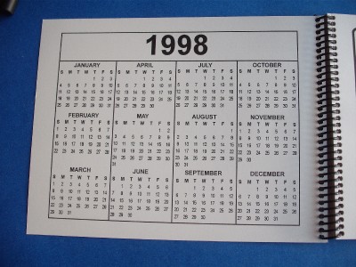 HALDIMAND NORFOLK CANADA 1998 VINTAGE HERITAGE CALENDAR SCHOOL DAYS