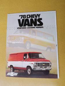1978 chevy vans sales brochure gm canada trucks sportsvans caravans nomads specs ebay ebay