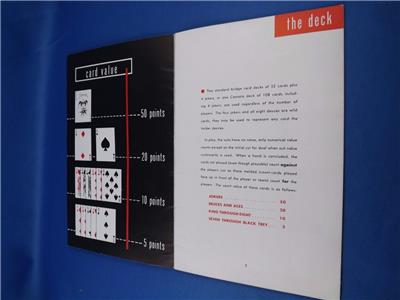 rummy canasta rules instruction basket official book card game