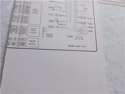 WHITE 9700 COMBINE CHARTS LOT 4 HYDROSTATIC SYSTEM WIRING HARNESS