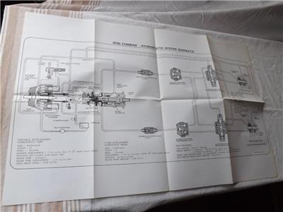 WHITE 9700 COMBINE CHARTS LOT 4 HYDROSTATIC SYSTEM WIRING HARNESS