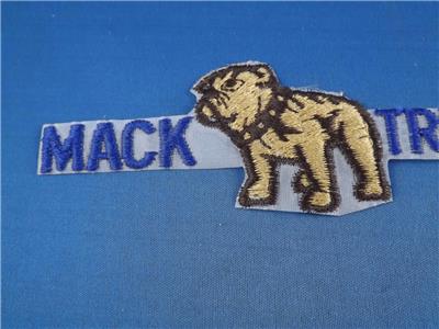 MACK TRUCK PATCH EMBLEM BULL DOG LOGO VINTAGE TRUCKER TRUCKING