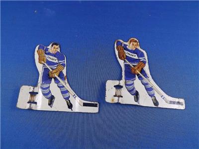 Hockey Players Tin Metal Table Top Game Men Lot Of 2 Toronto